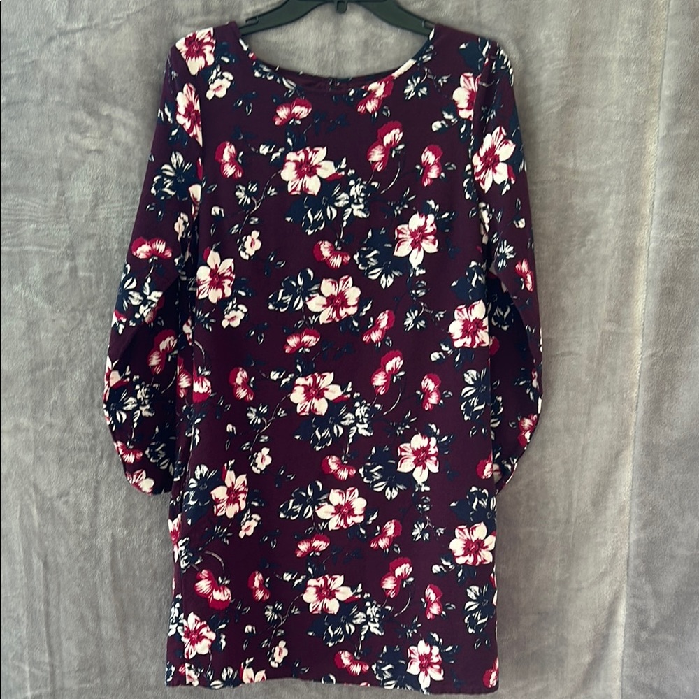 GAP Floral Long Sleeve Sheath Dress Small